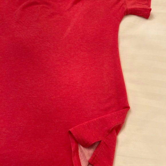 T by Talbots Cowl Neck Short Sleeve Coral Tunic 1X - Picture 4 of 10